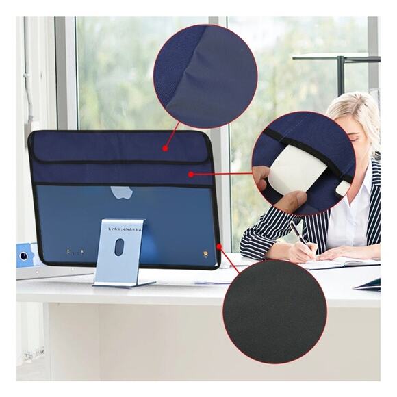 24” iMac Computer MonitorDust Cover Monitor Protector Screen Sleeve with Pocket - Picture 1 of 6